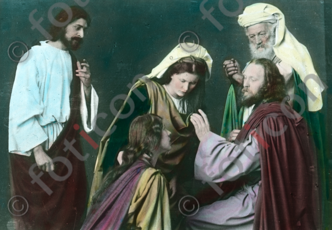 Magdalena salbt Jesus | Magdalen anoints Jesus - Foto foticon-simon-105-050.jpg | foticon.de - Bilddatenbank für Motive aus Geschichte und Kultur